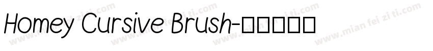 Homey Cursive Brush字体转换